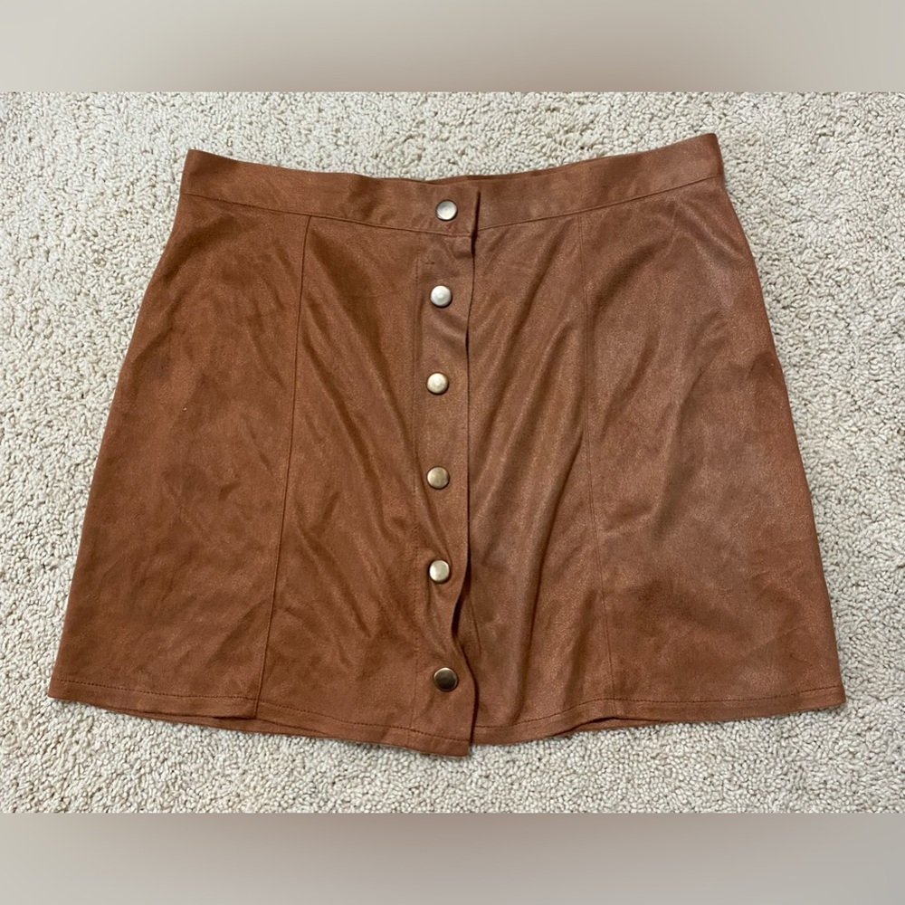Suede bottom skirt